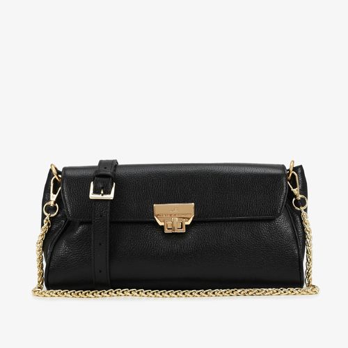 Bolsa Transversal Preto Couro