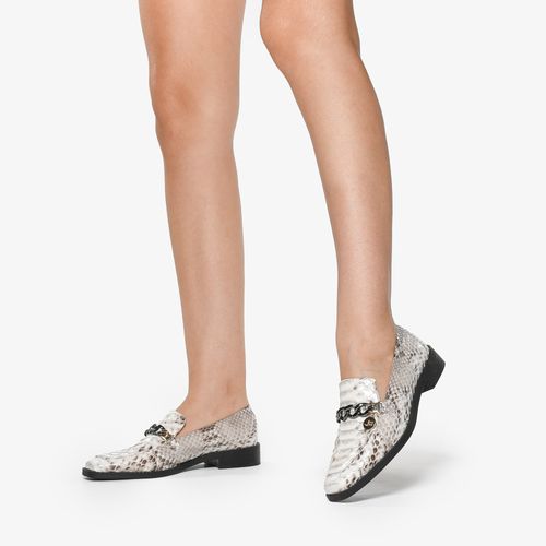 Loafer Nude Natural Pele Cobra Python