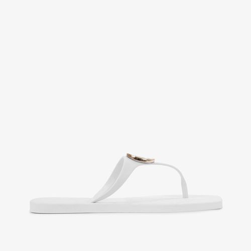 Flat Branco Dourado Jb