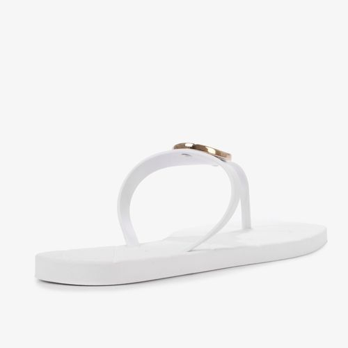 Flat Branco Dourado Jb