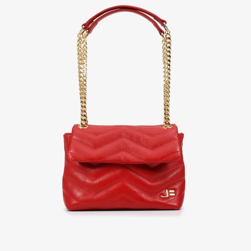 Bolsa De Ombro Vermelho Couro