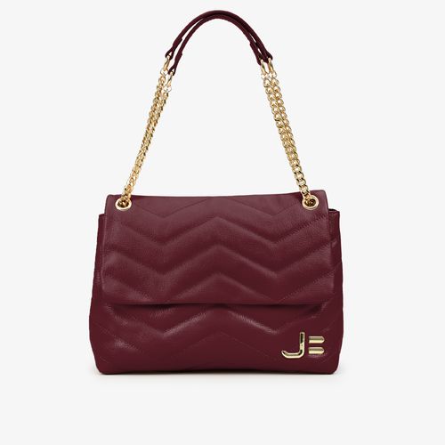 Bolsa De Ombro Vinho Couro