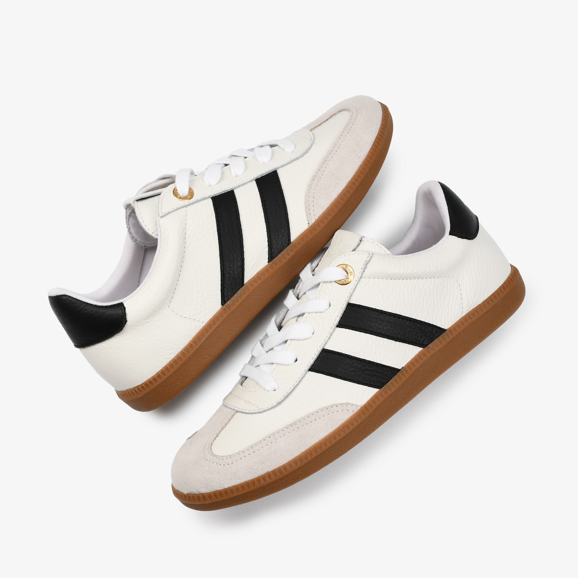 Tênis Branco Preto Listra Couro - Jorge Bischoff | Sapatos, Bolsas