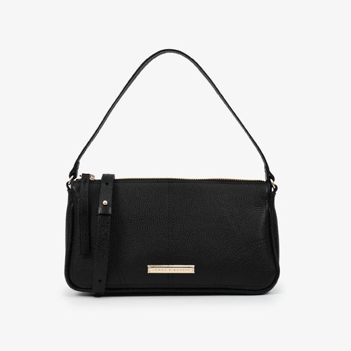 Bolsa De Ombro Preto Couro