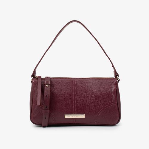 Bolsa De Ombro Vinho Couro