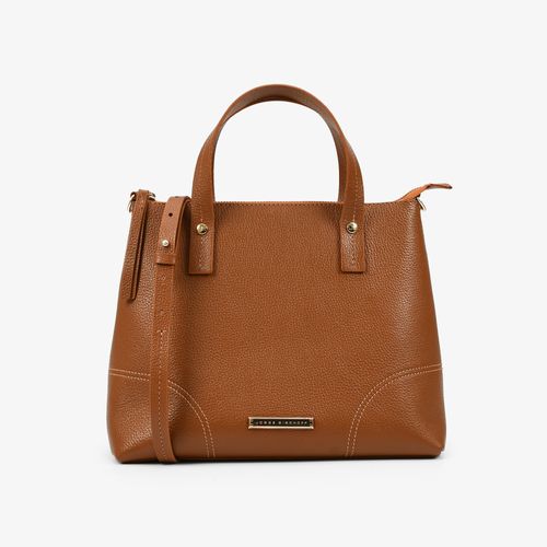 Bolsa De Ombro Marrom Couro