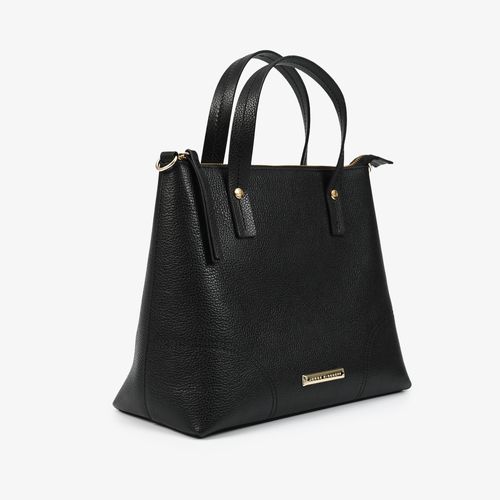 Bolsa De Ombro Preto Couro