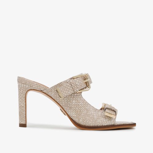 Tamanco Fivela Off White Couro