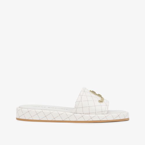 Slide Off White Nude Monograma Jb Couro