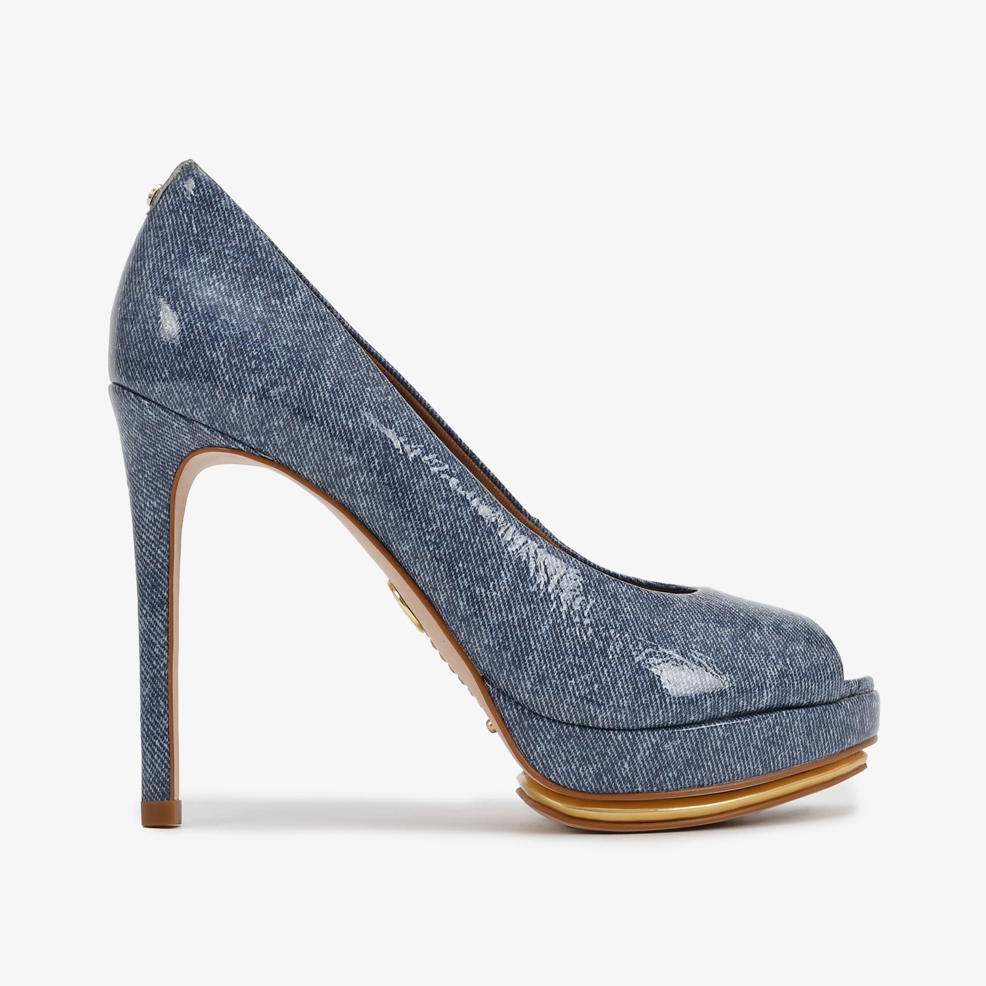 Peep Toe Jorge Bischoff Site Peep Toe Azul Marinho Sapatos, Bolsas
