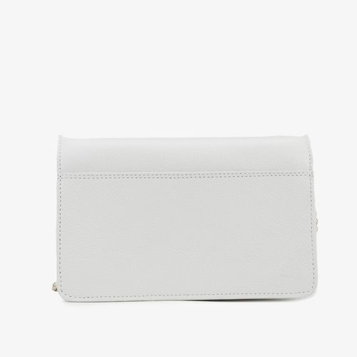 Bolsa Transversal Branco Couro