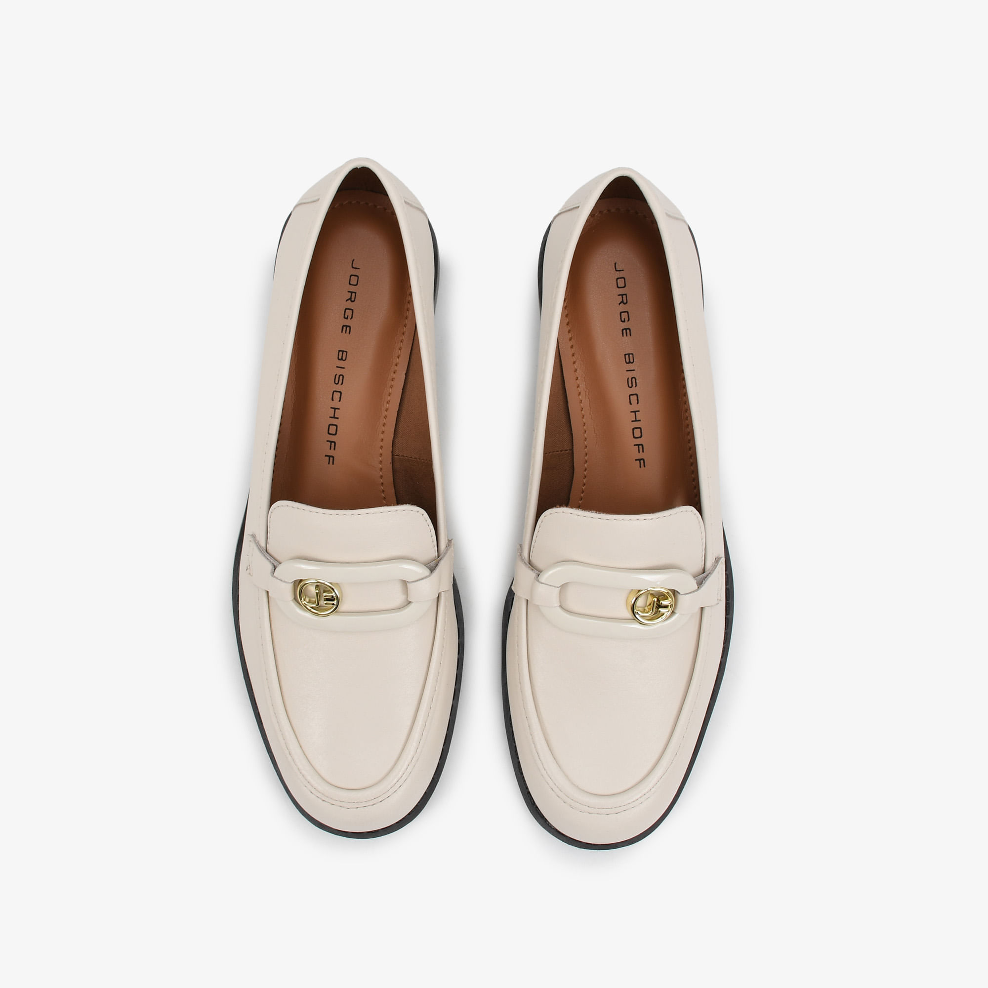 Loafer Off White Jb Couro - Sapatos, Bolsas, Acessórios em Couro e