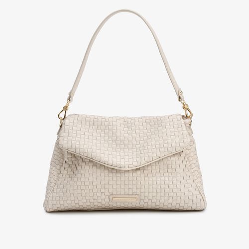 Bolsa De Ombro Off White Couro
