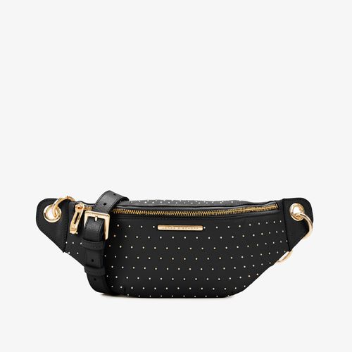 Bolsa Belt Bag Preto Couro