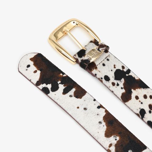 Cinto Animal Print Cow Couro