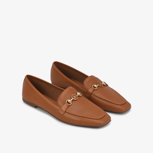 Loafer Bridão Marrom Caramelo Couro