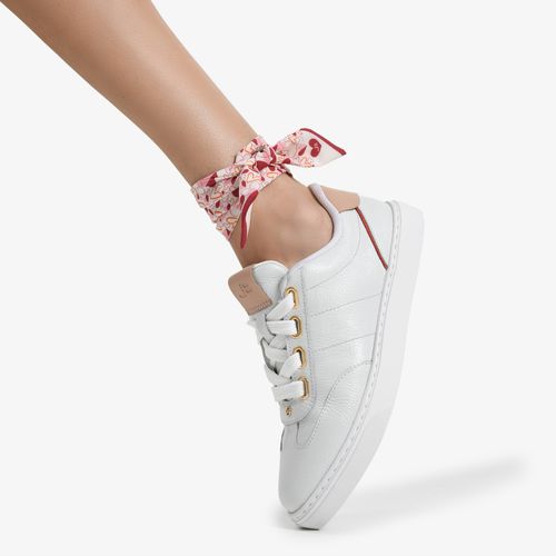 Tênis Lenço Jb Branco Couro