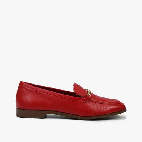 Loafer Vermelho Bridão Couro