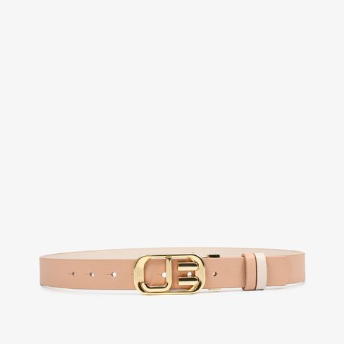 Cinto Reversivel Nude Natural Off White Brulée Jb Couro