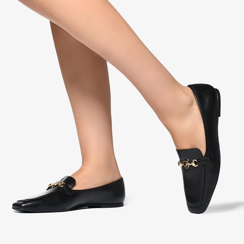 Loafer Bridão Preto Couro