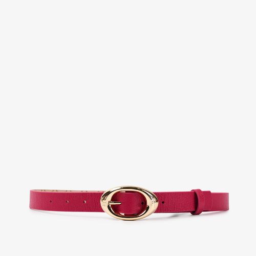 Cinto Feminino Rosa Dourado Couro