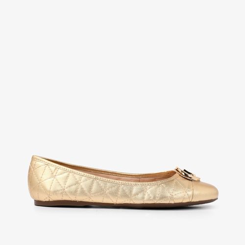 Sapatilha Mandala Dourado Ouro Couro