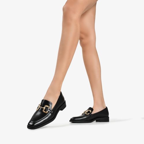 Loafer Bridão Preto Couro