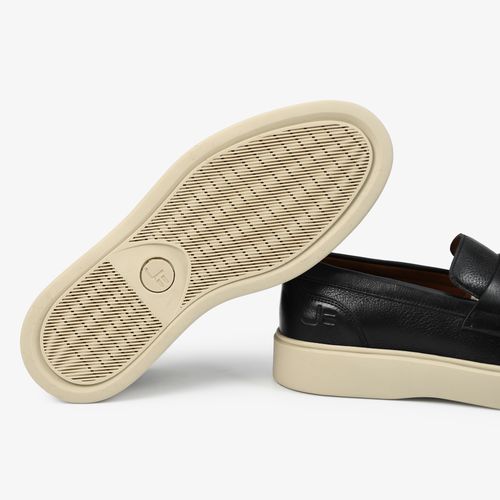 Mocassim Masculino Preto Couro