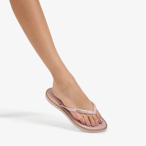 Chinelo Flat Nude Rosê Jb