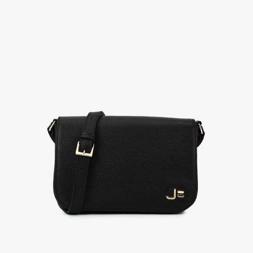 Bolsa Transversal Preto Couro