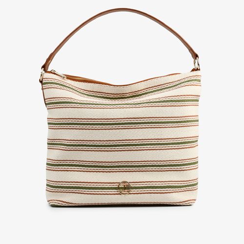 Bolsa Hobo Nude Tecido
