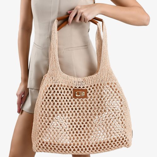 Carry On Feminino Bag Shopping Wk 3089ráfia Palha
