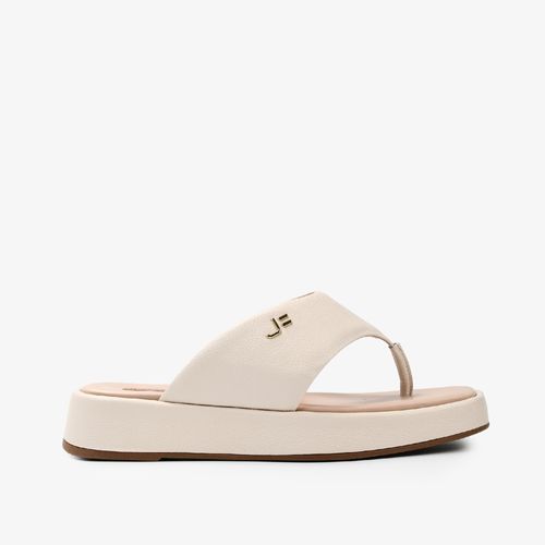 Calçado Aberto Feminino Chinelo Couro Floter Branco (op)