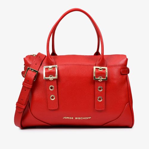 Bolsa Tote Vermelho Couro