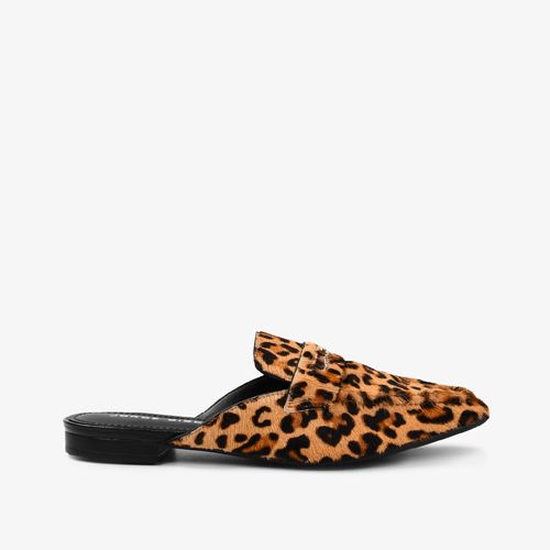 Mule Animal Print Onça Couro