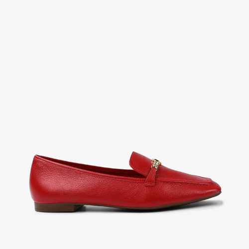 Loafer Vermelho Couro