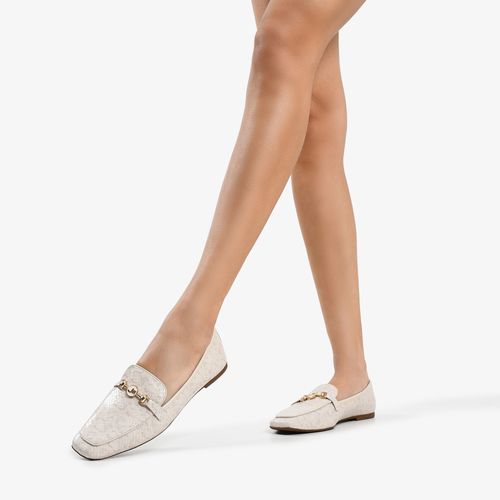 Calçado Fechado Feminino Loafer Couro Snake Lusterbrulee