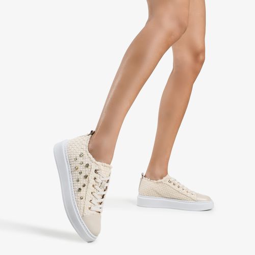 Tênis Tecido Off White Bruleé