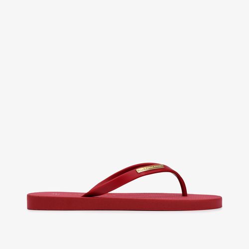 Chinelo Flat Vermelho Berry Jb