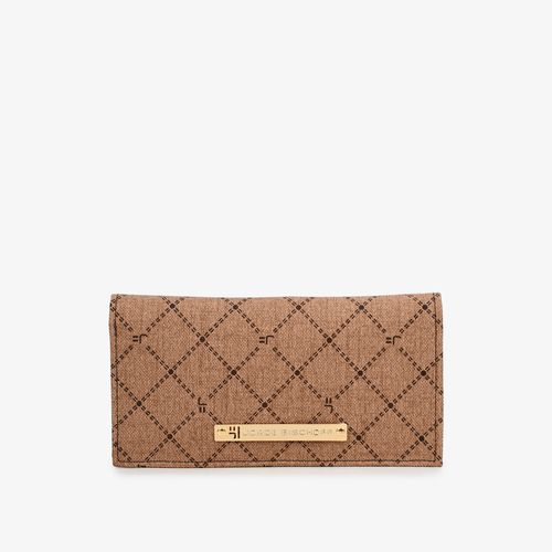 Carteira Envelope Monograma Jb Marrom Florença