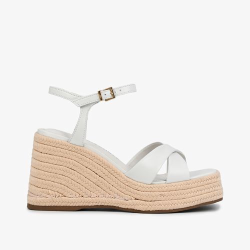 Calçado Aberto Feminino Sandália Couro Napa New Branco