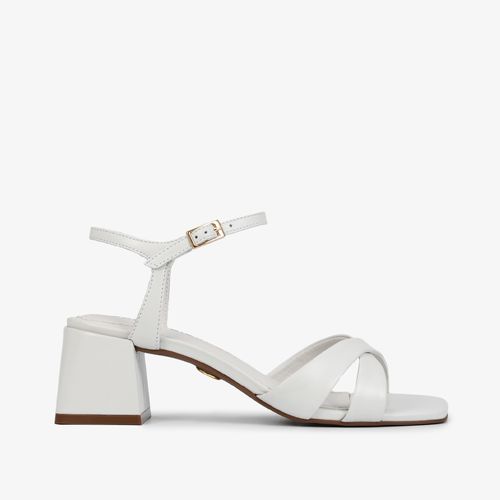 Calçado Aberto Feminino Sandália Couro Napa New Branco