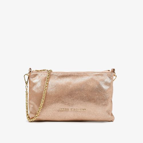 Carry On Feminino Bag Hobo Couro Tela Metal Natural