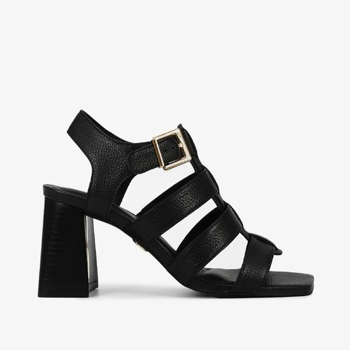 Calçado Fechado Feminino Sandália Couro Floter Fresh Preto