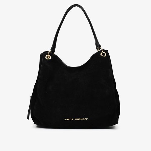 Carry On Feminino Bag Hobo Couro Camurça Preto (op)
