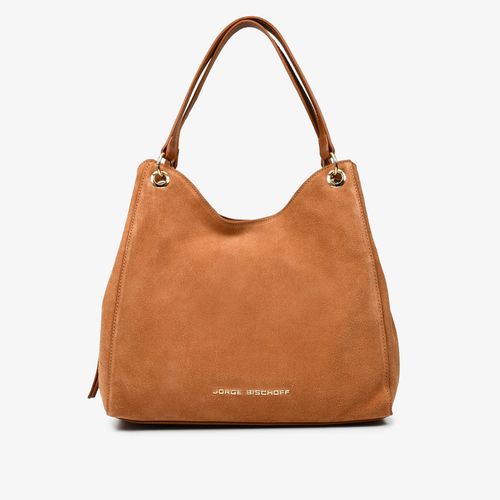 Carry On Feminino Bag Hobo Couro Camurça Nude (op)