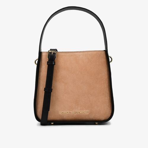 Bolsa De Ombro Nude Carvalho Preto Couro