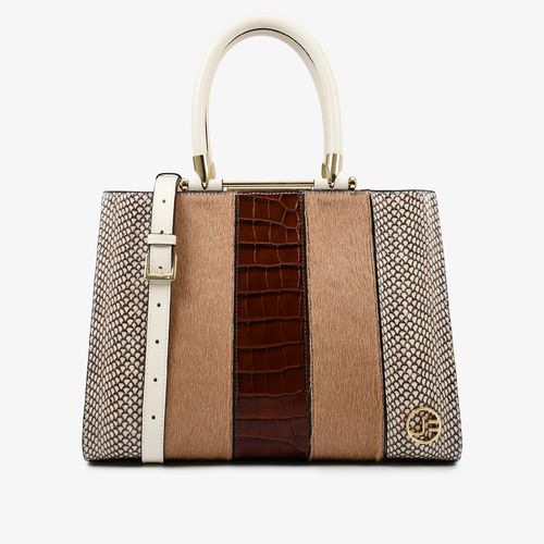 Bolsa Tote Off White Cordilheira Pelo Liso Couro