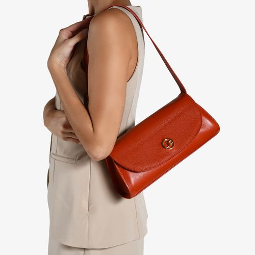 Bolsa Baguete Caramelo Andina Couro