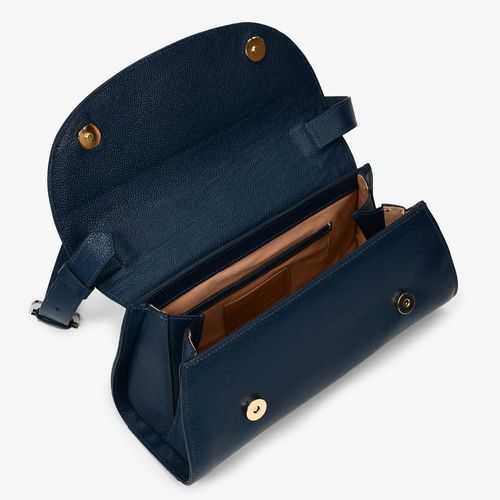 Bolsa Baguete Marinho Uco Couro